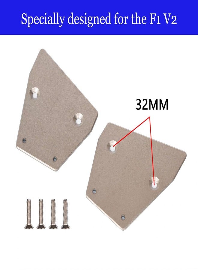 MOSHNOLY Titanium TC4 Skid Plate Chassis Guard Protector for Arrma 6S 1/7 Limitless F1 V2,2mm Thick Armor Undershield Protection,Titanium Skid Plate Tuned Bottom Cover Upgrade Part for RC Car- F1 V2 - Image 3